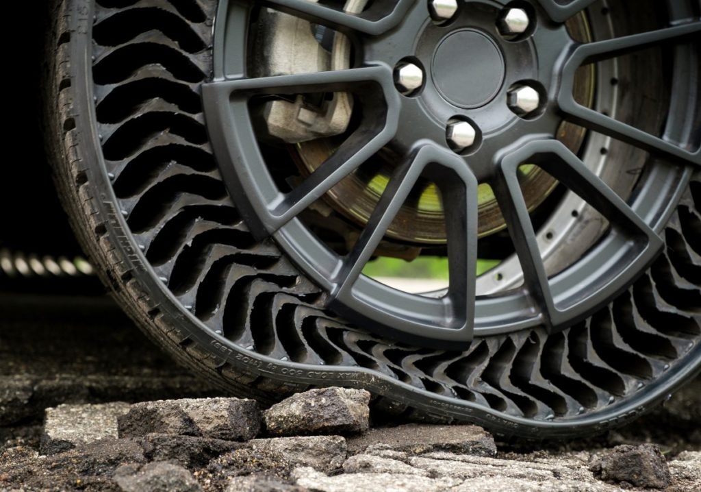Así es el neumático libre de pinchazos que desarrollan Michelin y GM