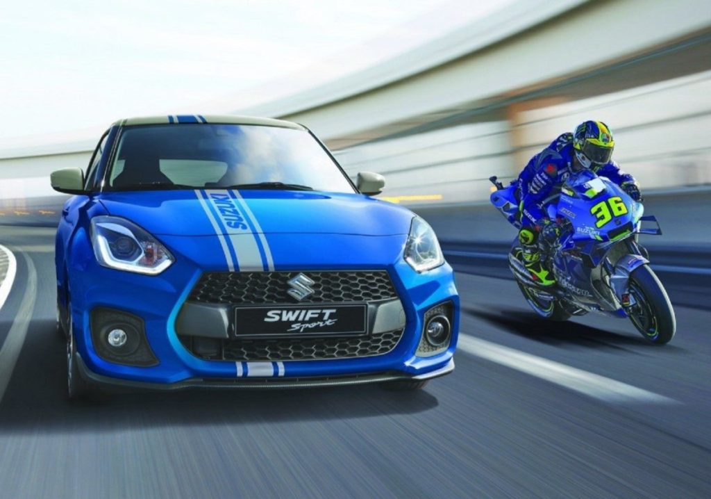 Suzuki celebra su título en el MotoGP con el Swift Sport World Champion
