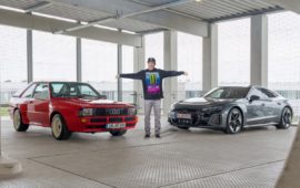 Alerta de gymkhana: Ken Block acelera en el eléctrico Audi e-tron