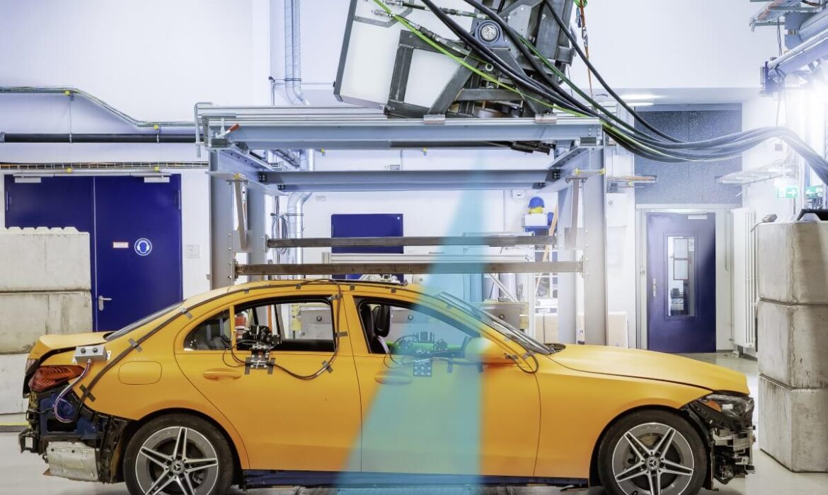 Qué logró Mercedes-Benz en esta prueba de choque con rayos X